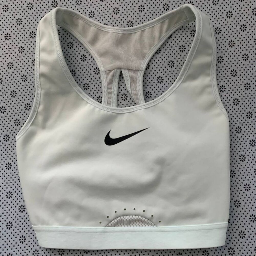 Nike Dri-FIT Women's XS Sports Bra White Racerback High Support DD0428-394